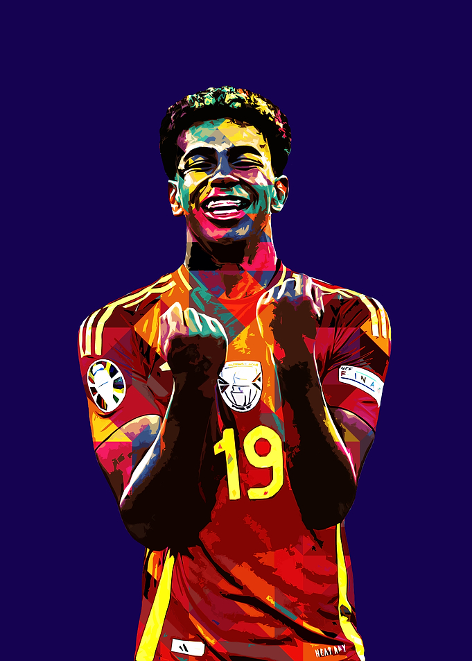 Lamine Yamal Soccer Player Celebration