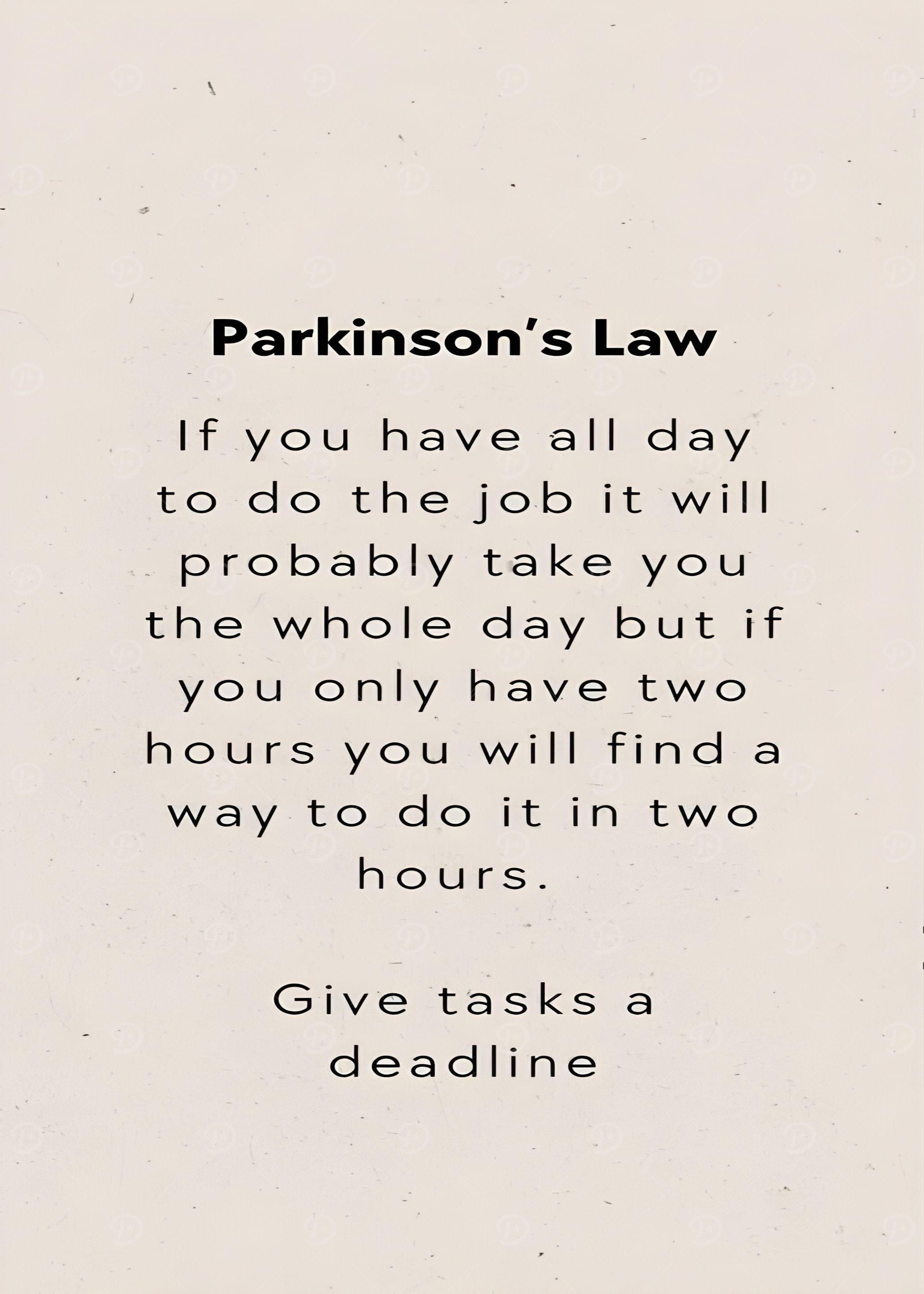 Parkinson's Law Quote