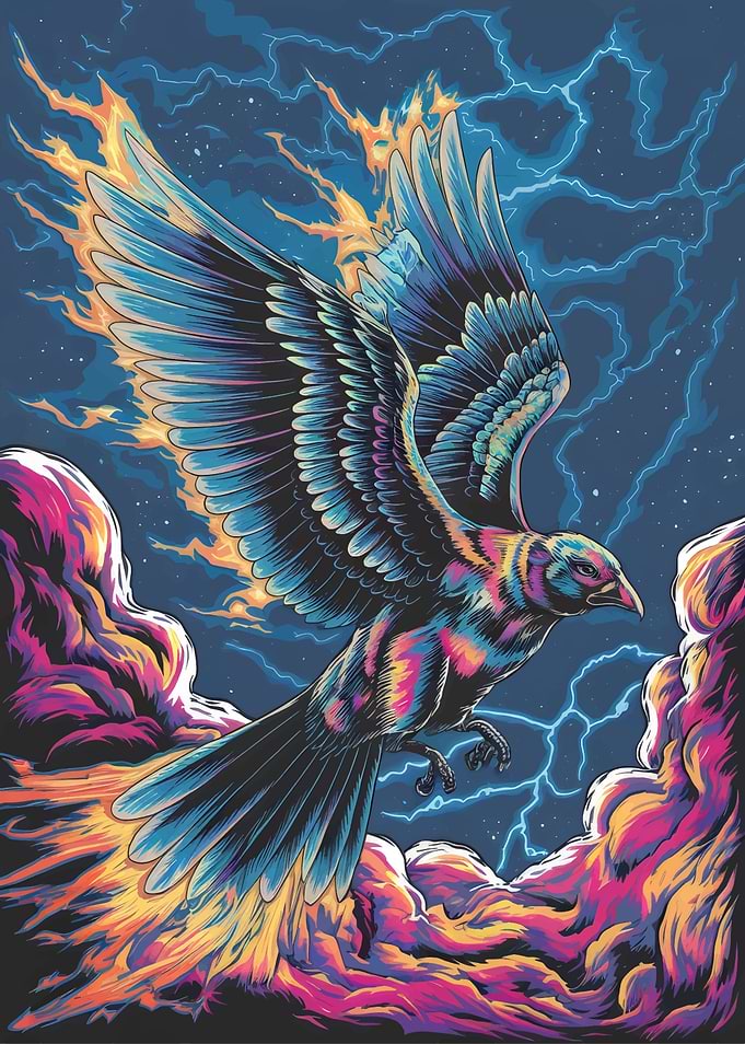 Stormborn Quetzal in Flight