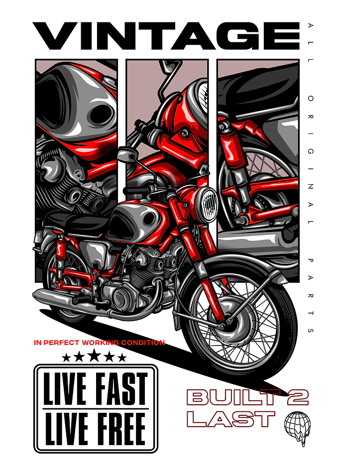 Vintage Motorcycle Enthusiast