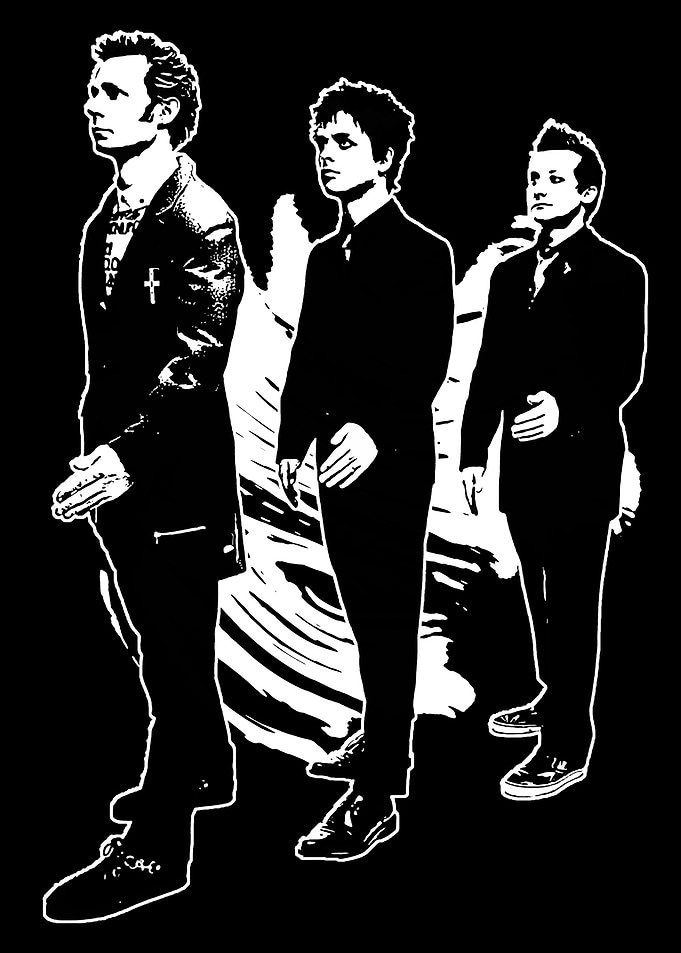 Black and White PunkRock Star