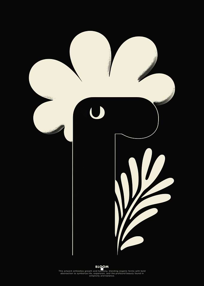Bloom Abstract Art Print