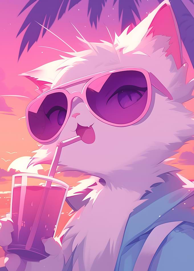 Chill Cat in Sunglasses