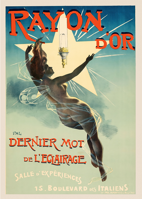 Rayon D'Or Vintage Poster — retro advertising art on metal