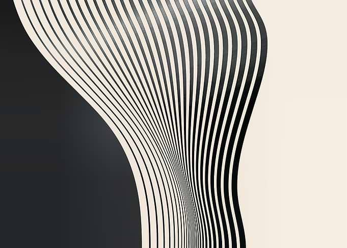 Abstract Black and White Stripes
