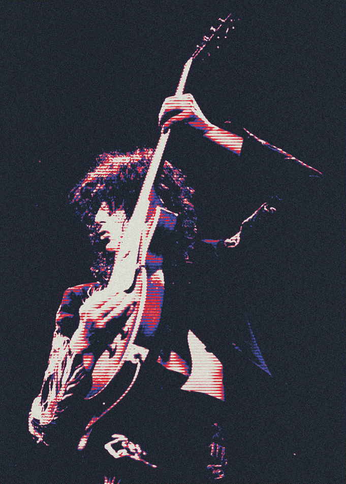 Guitarist in Action