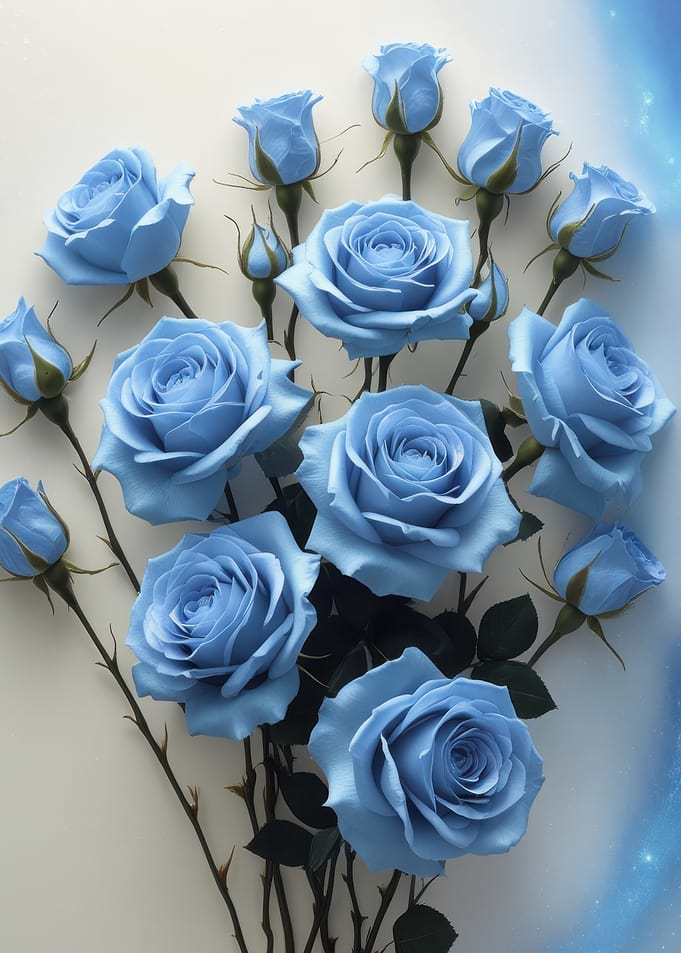 Blue Rose Bouquet