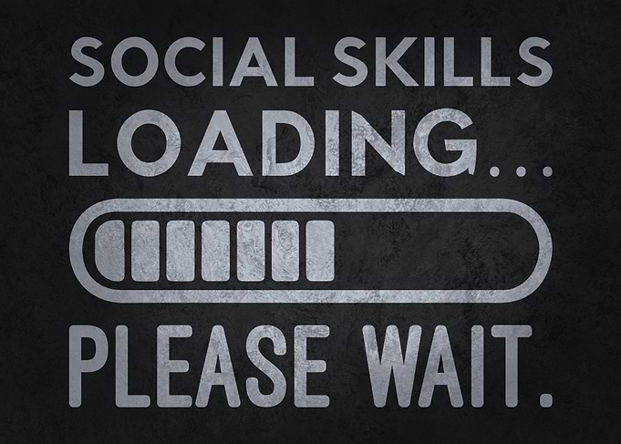 Social Skills Loading, Please Wait, Funny Introvert