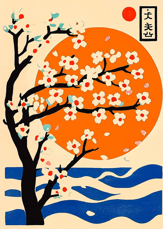 Cherry Blossom Sunset