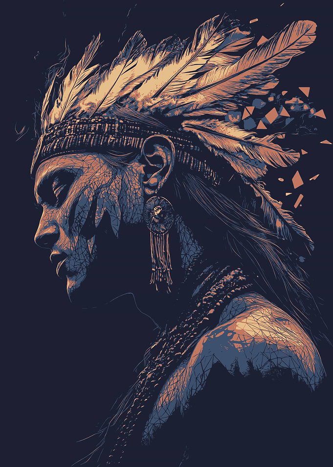 Native American Woman Portrait