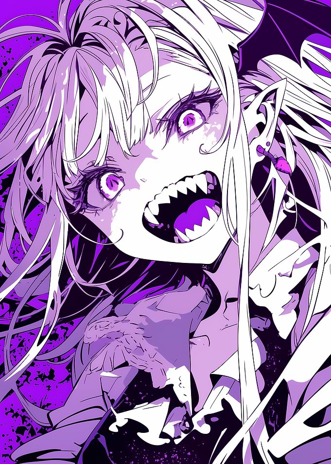 Purple-Haired Anime Girl