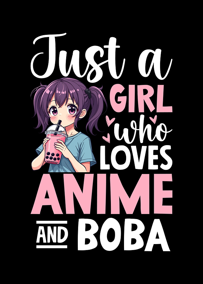 Anime Girl Boba Lover