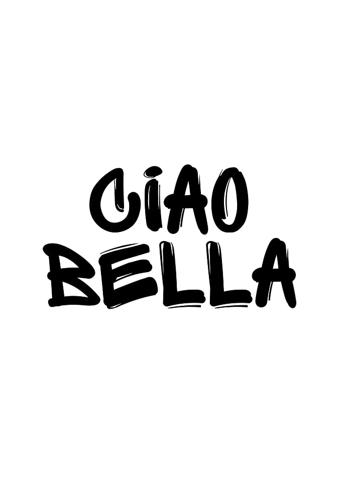 Ciao Bella Italian Greeting