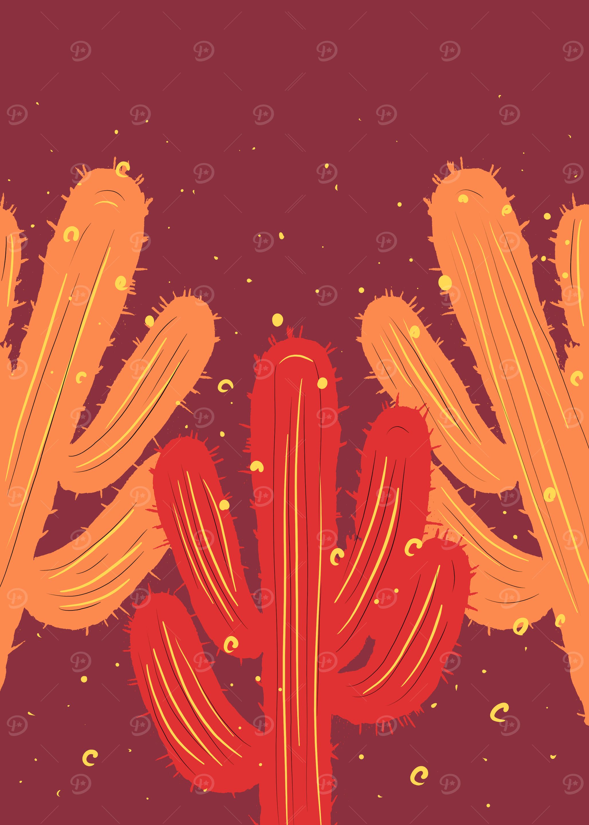Cactus Desert Art
