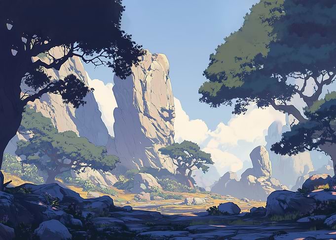 Mountain Valley Landscape