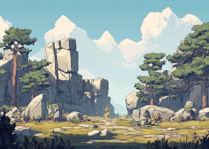 Stone Path Landscape