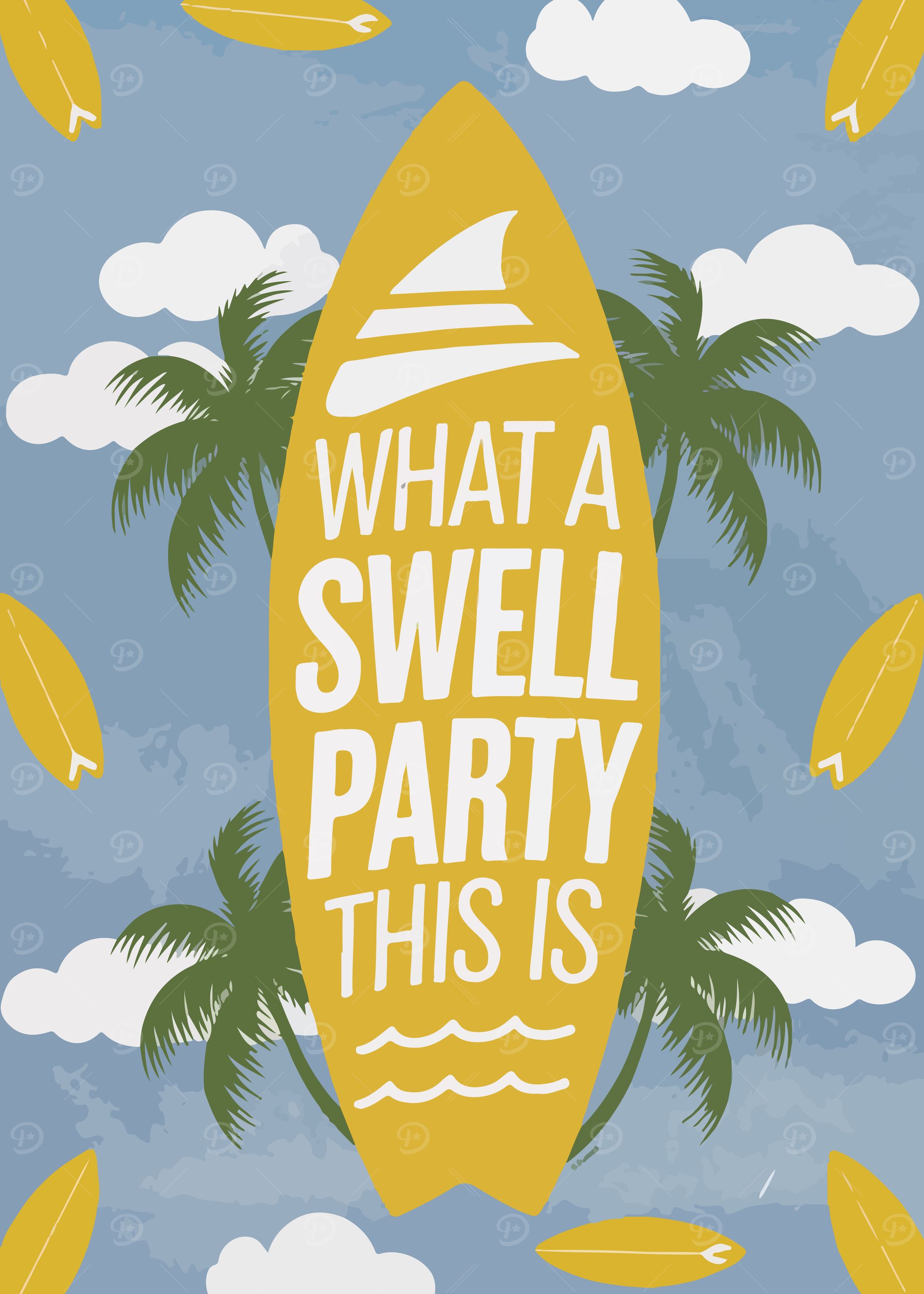 Surf Party Poster