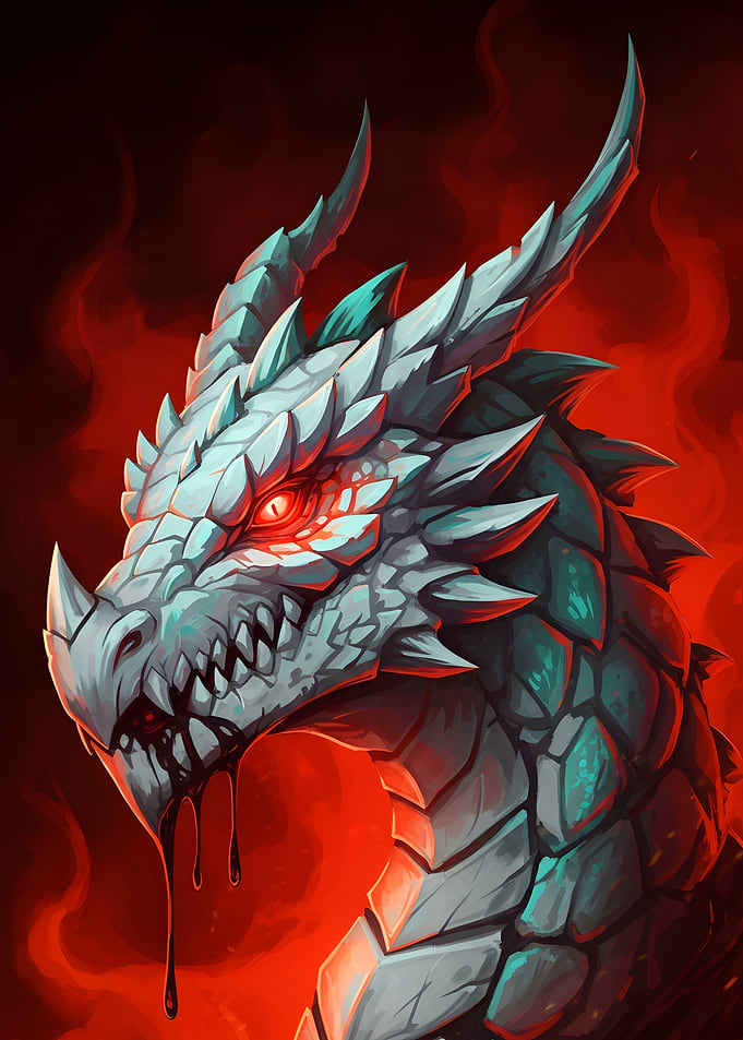 White Dragon Portrait