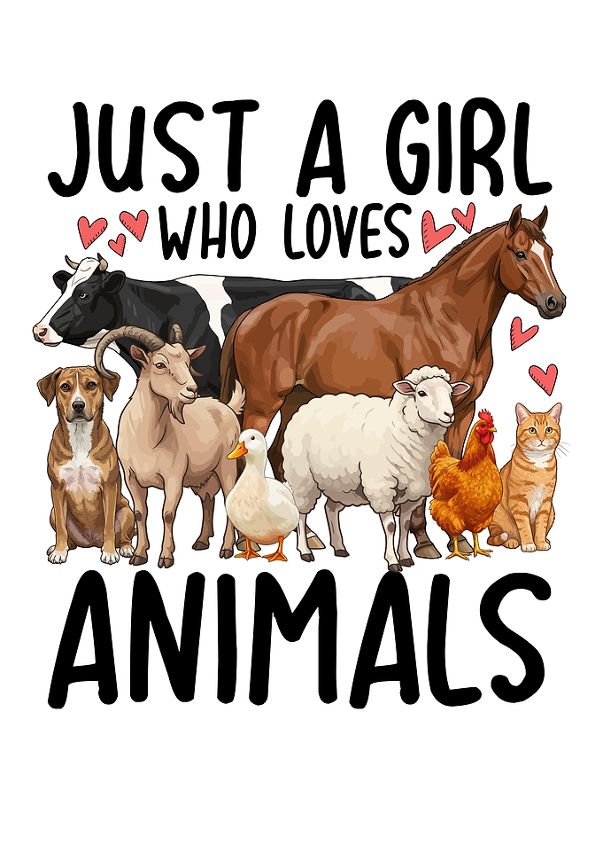 Girl Loves Animals
