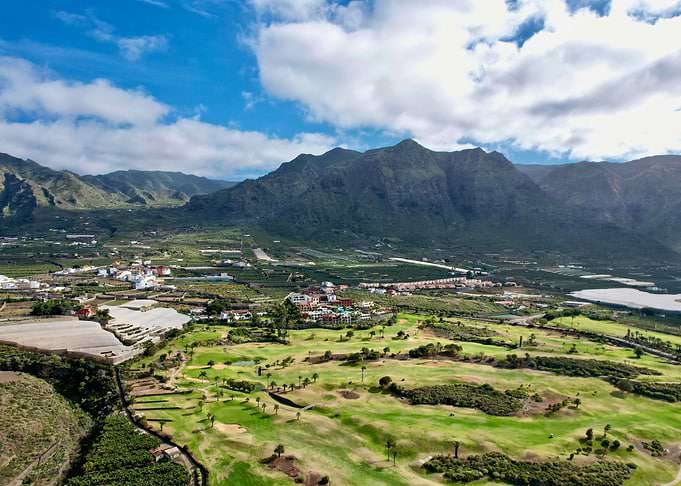 Mountainous Golf Course Landscape