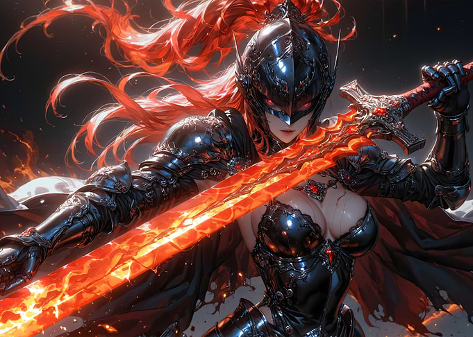 Fiery Female Warrior