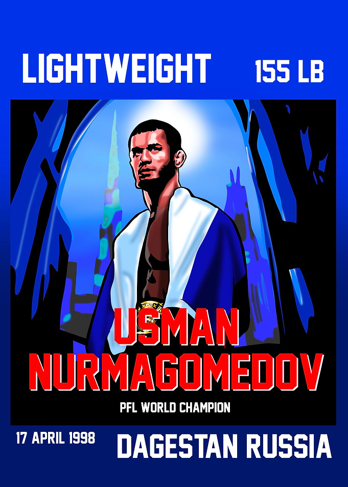 Usman Nurmagomedov MMA Poster