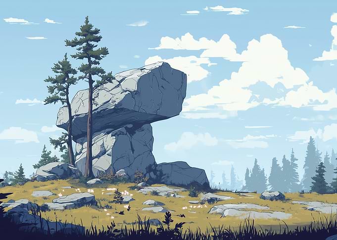 Precarious Rock Formation