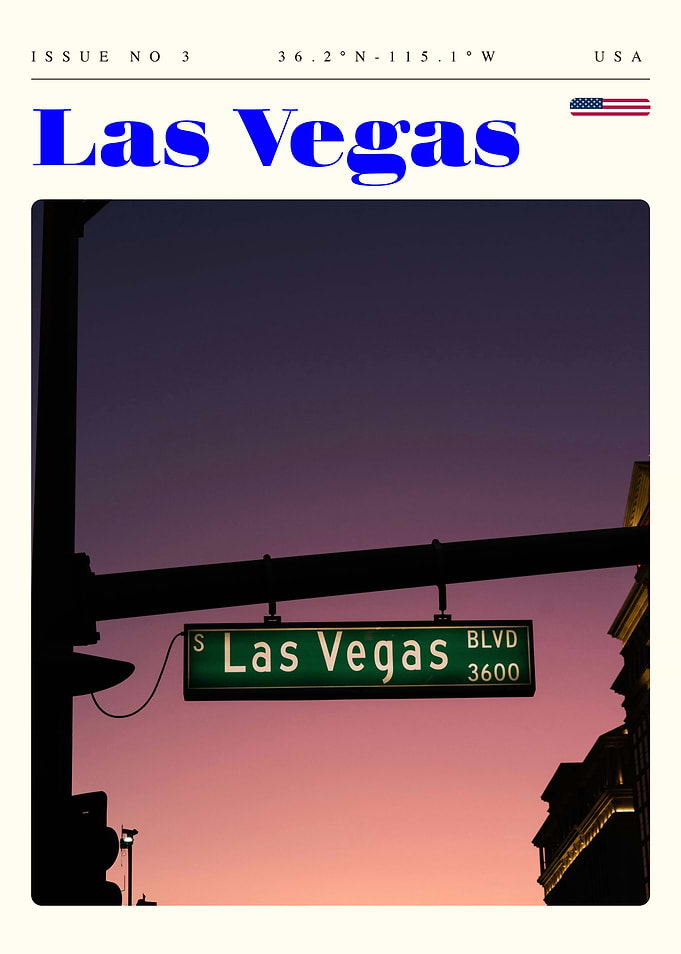 Las Vegas Travel Art Poster