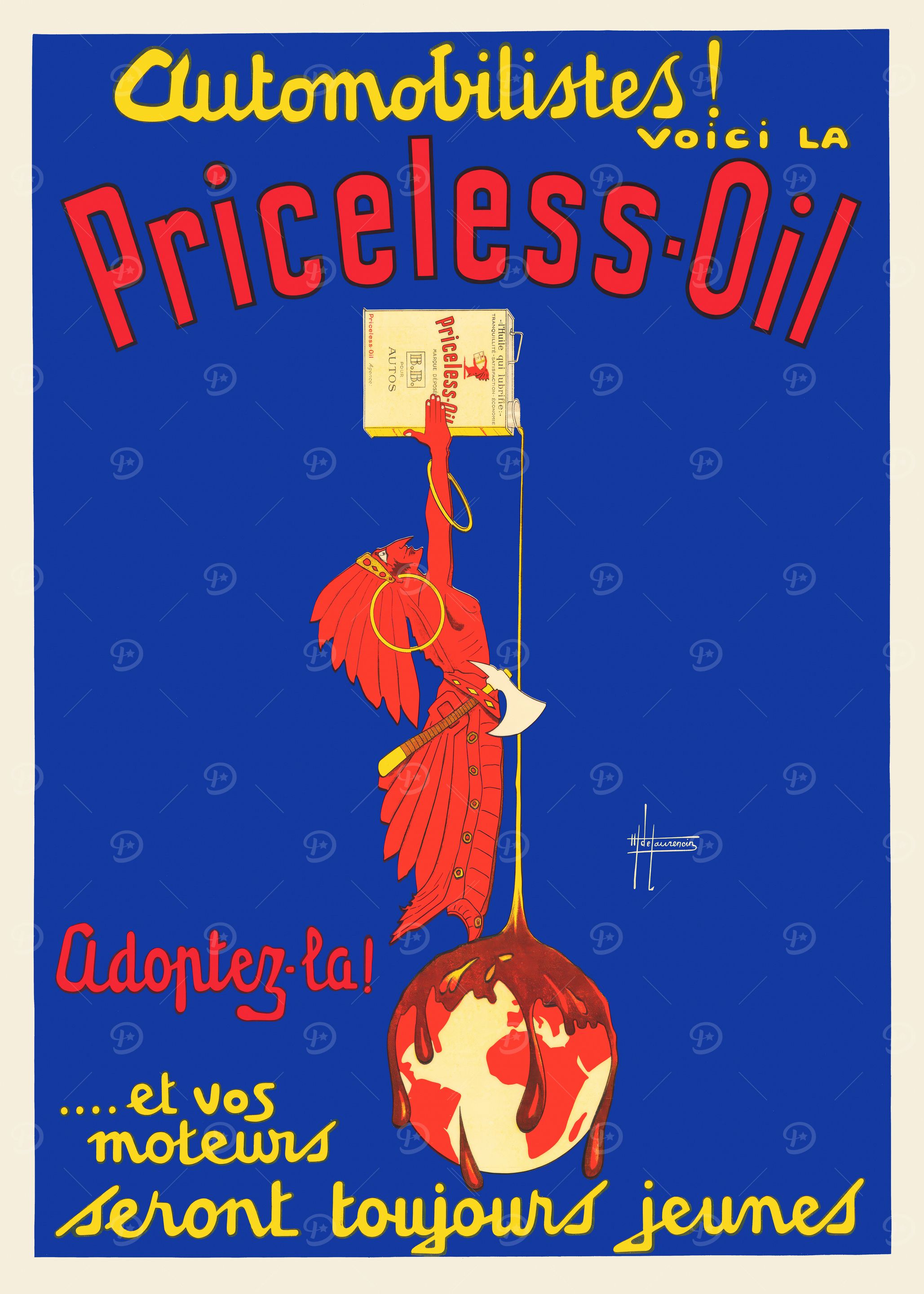 Priceless Oil Vintage Ad