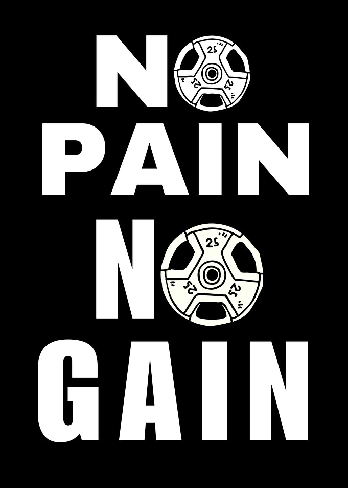 No Pain No Gain Gym Quote