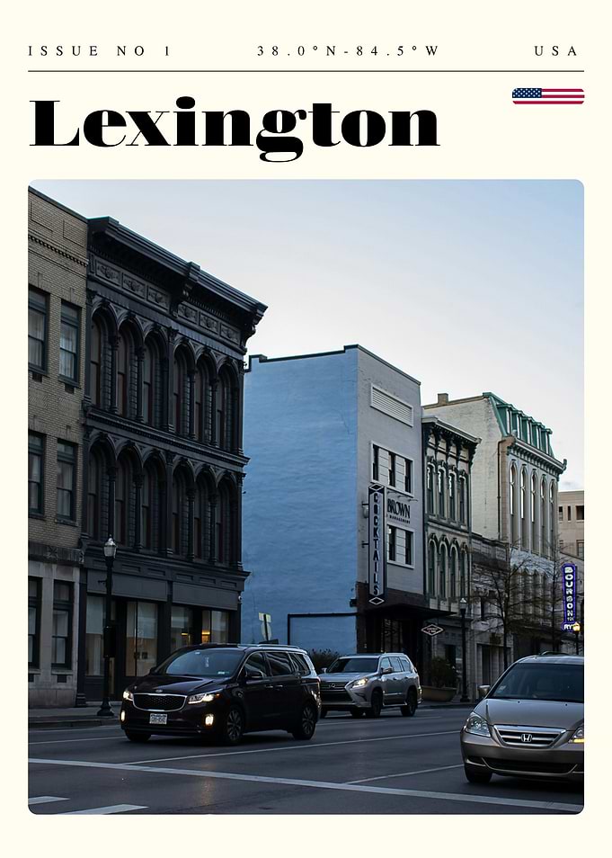 Lexington Kentucky Travel Art Poster