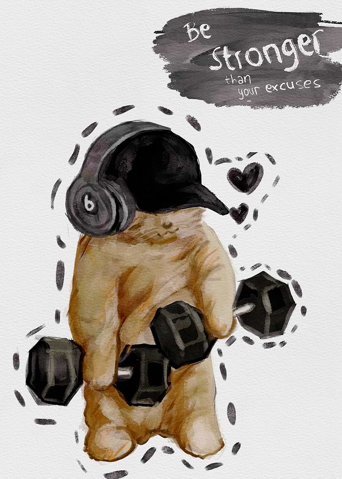 Motivational Cat Workout
