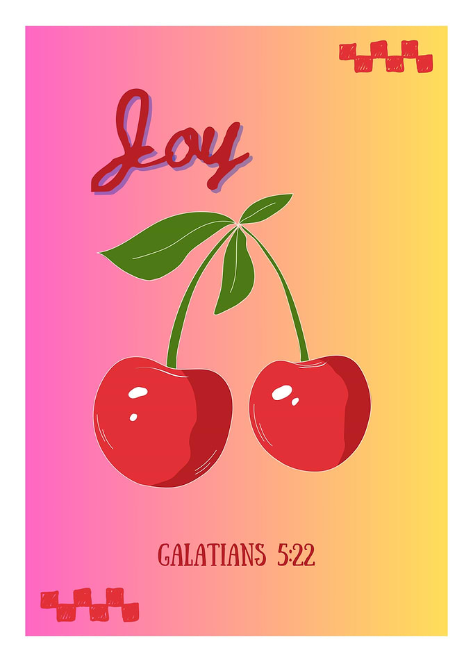Joy Cherries Galatians 5:22