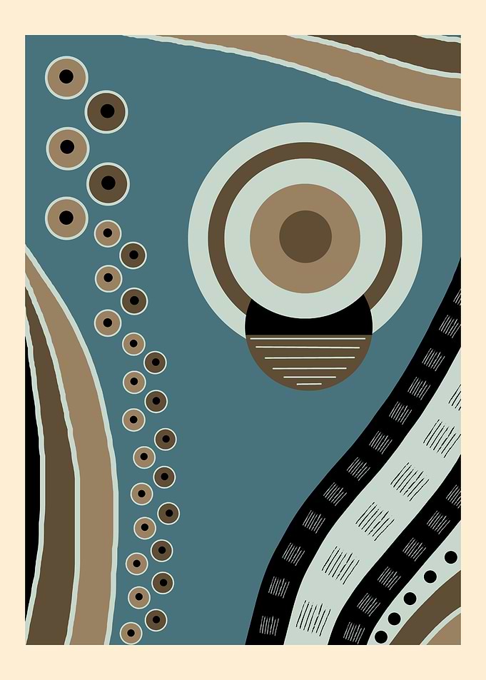 Abstract African Geometry Art