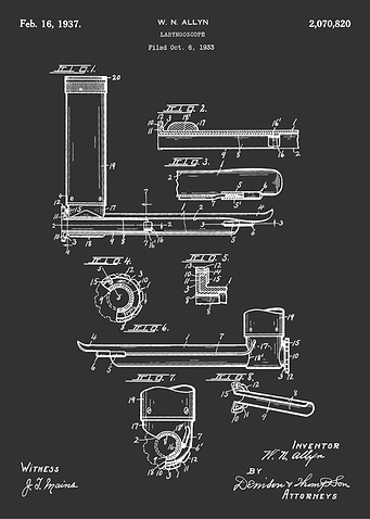 Laryngoscope Patent Drawing