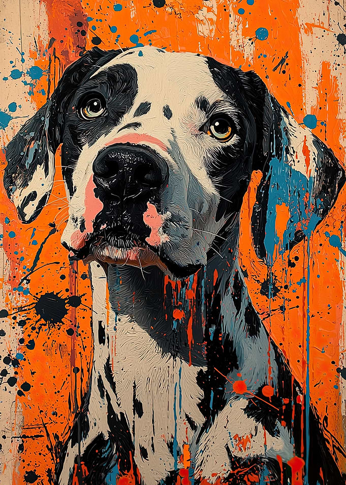Dalmatian Dog Painting