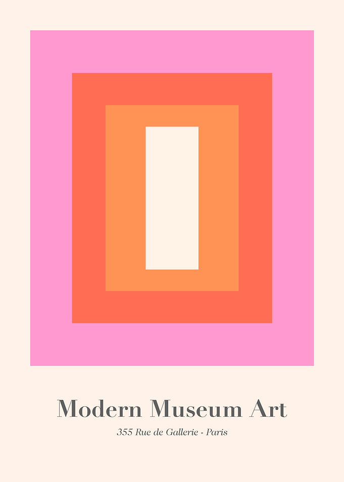 Modern Museum Art Poster