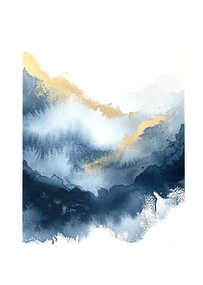 Abstract Watercolor Landscape