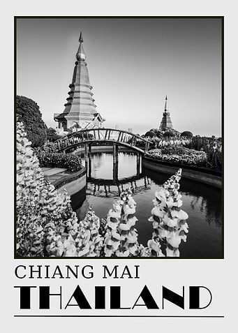 Chiang Mai Photo Travel Poster