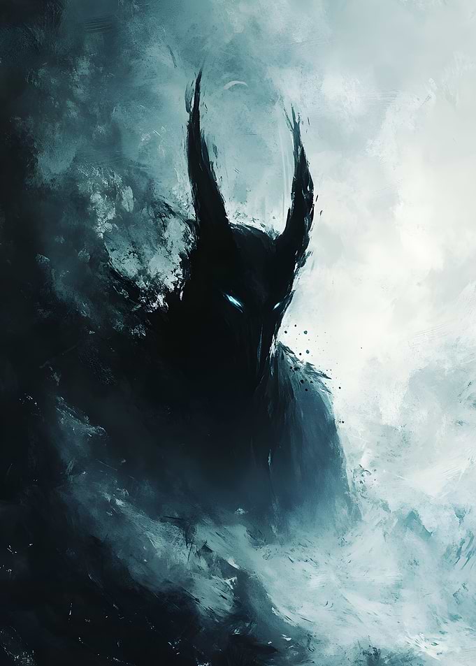 Dark Figure in Mist