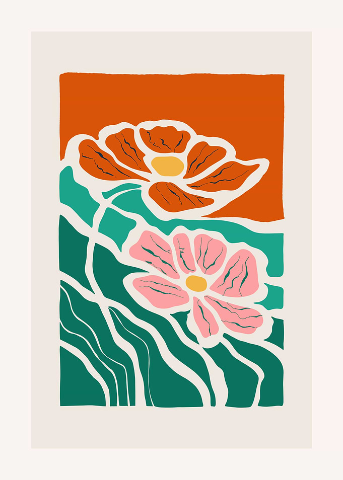 Abstract Floral Art Print