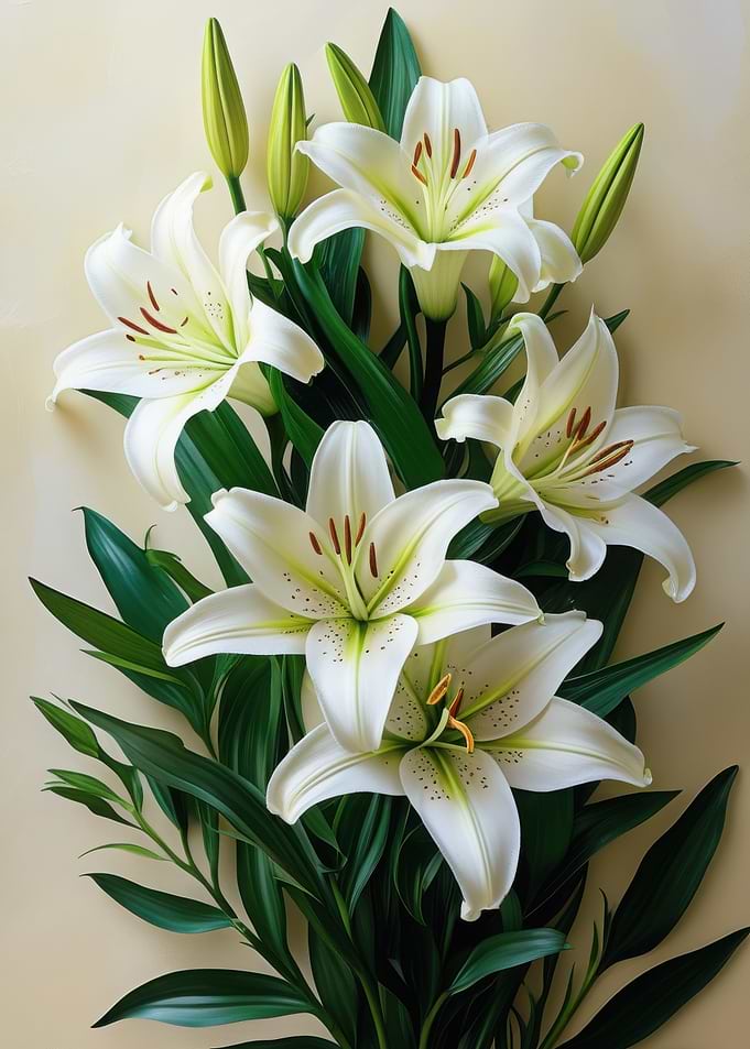 White Lily Bouquet