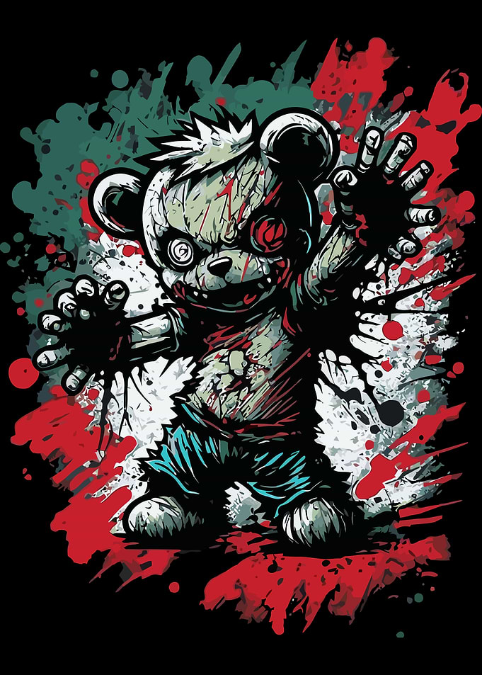 Zombie Bear Illustration
