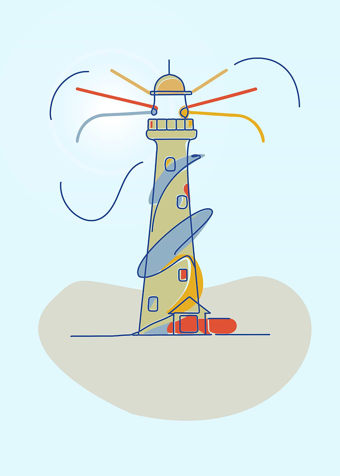 Lighthouse Line Art