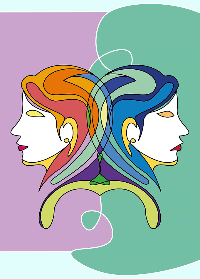 Gemini Zodiac Sign Art