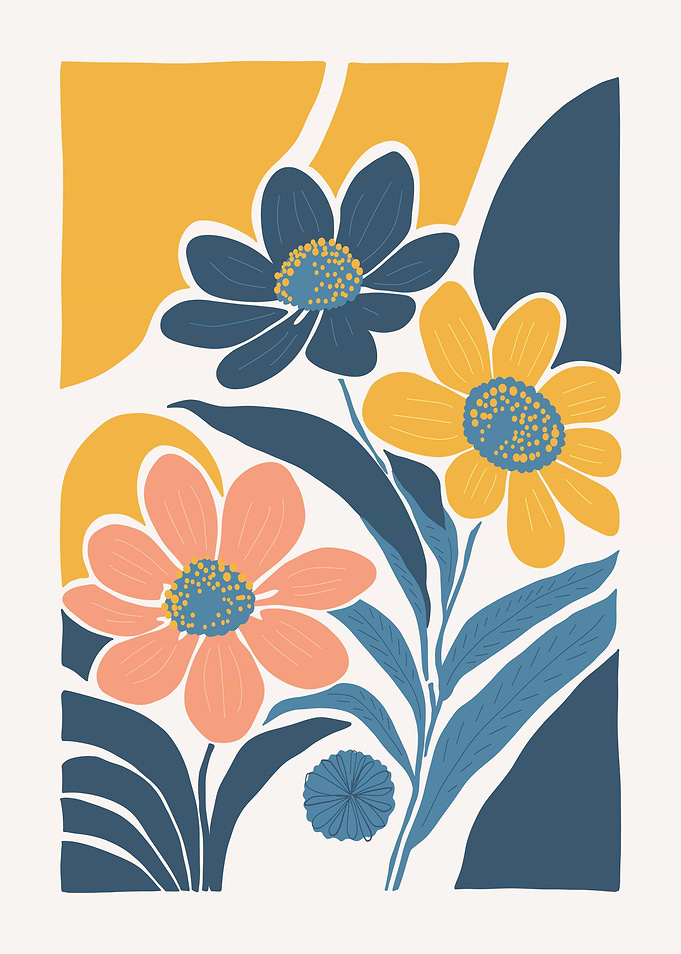 Floral Abstract Art Print