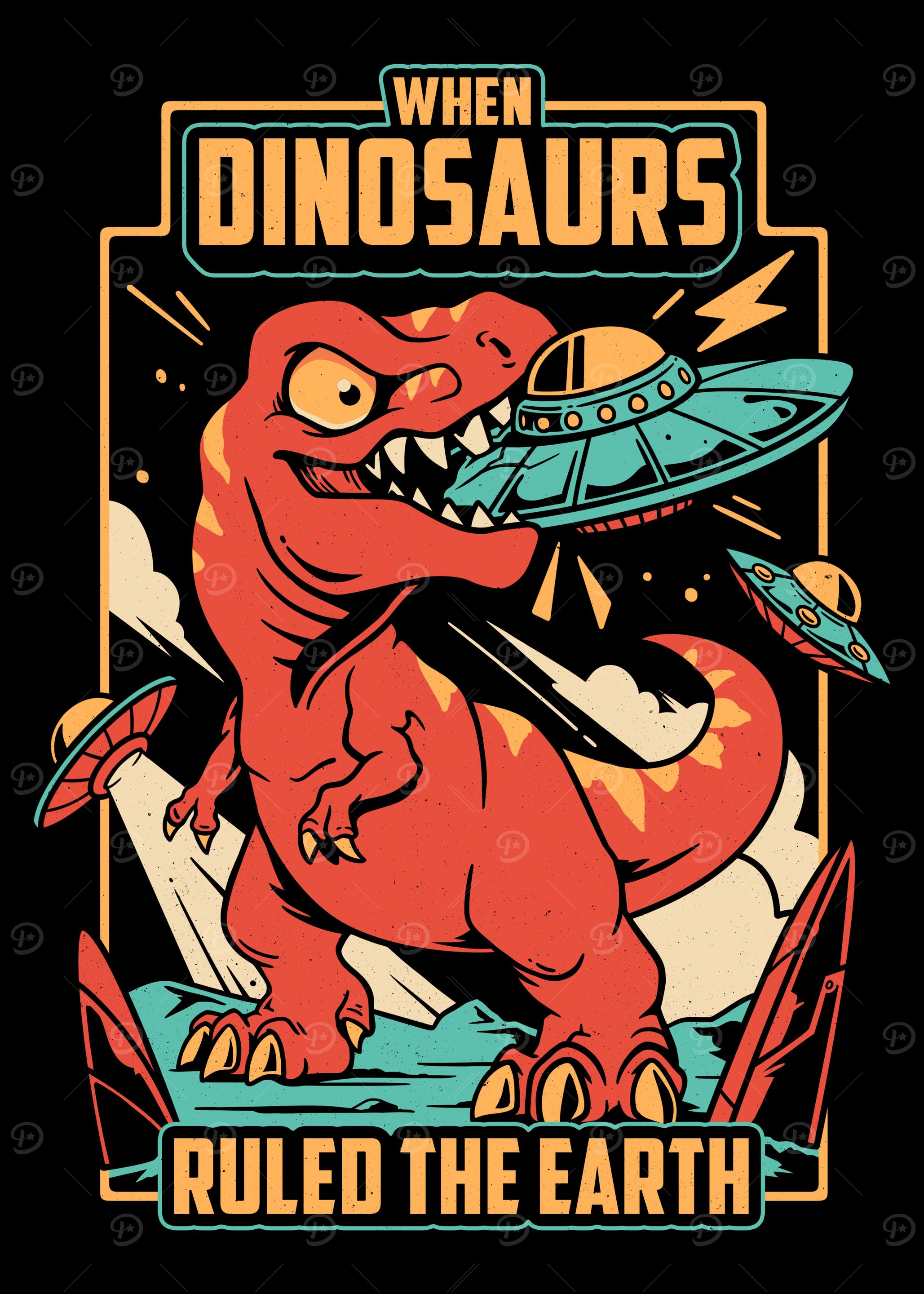 Jurassic Contact - T-Rex vs UFO