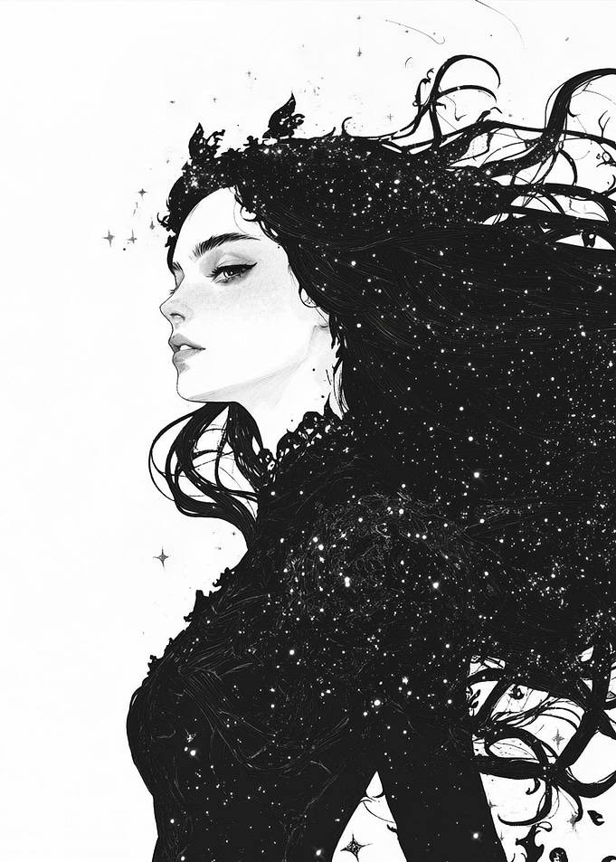 Starry Night Woman