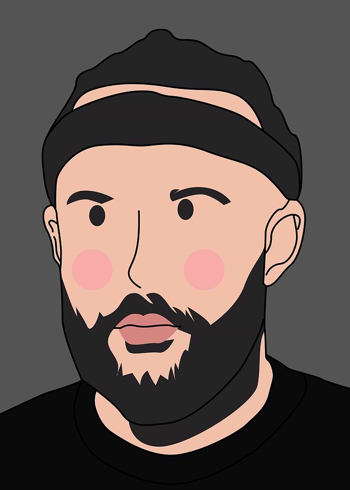 Man with Beard and Hat
