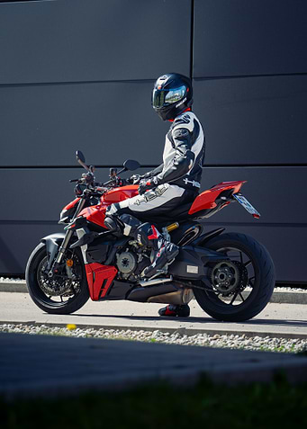 Motorcycle Rider in Gear